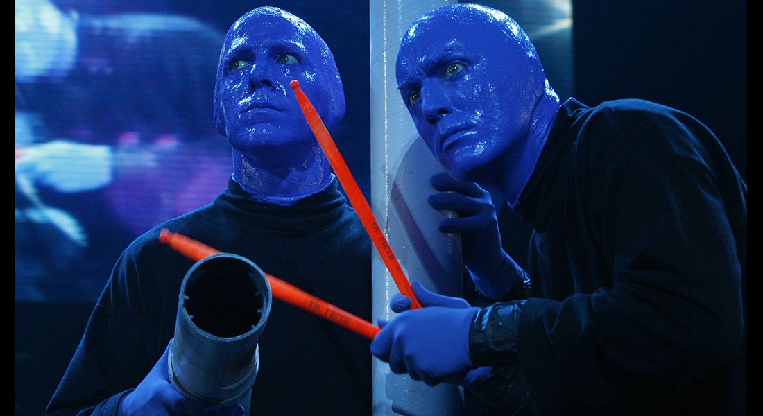 The Blue Man Group Perform In Miami