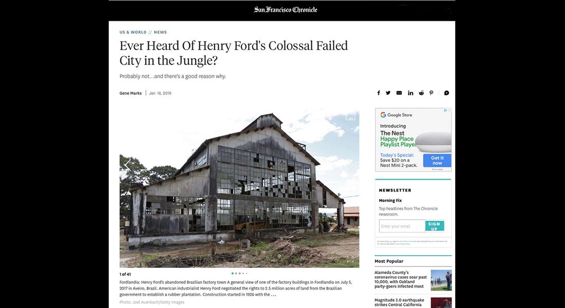 SF Chron Fordlandia